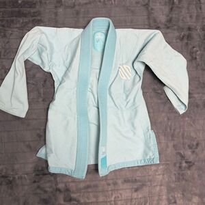 Sanabul Essentials BJJ Gi Top Light Blue Pearl Weave Martial Arts Kimono W1